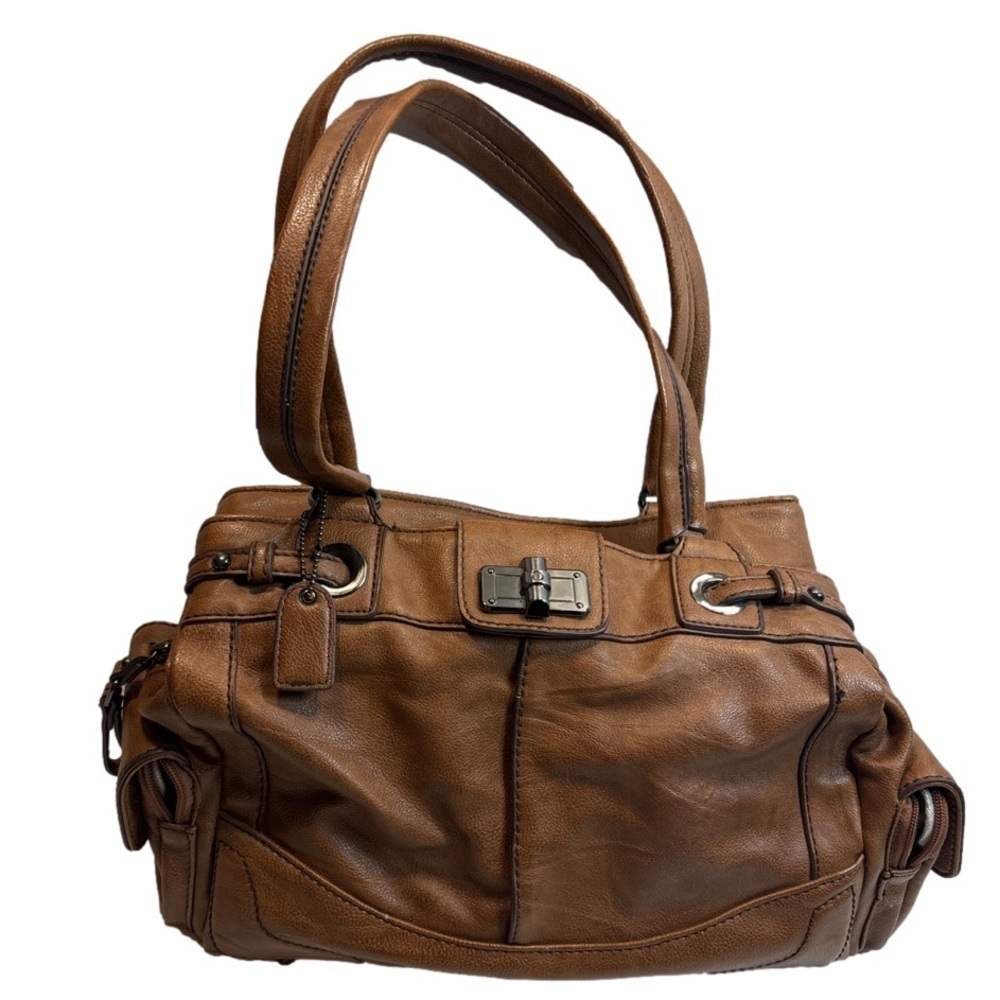 Clark tan satchel purse